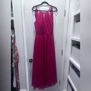 Christina Wu Style 22881 Cutout Back Bridesmaid Dress (Red, Size 12)